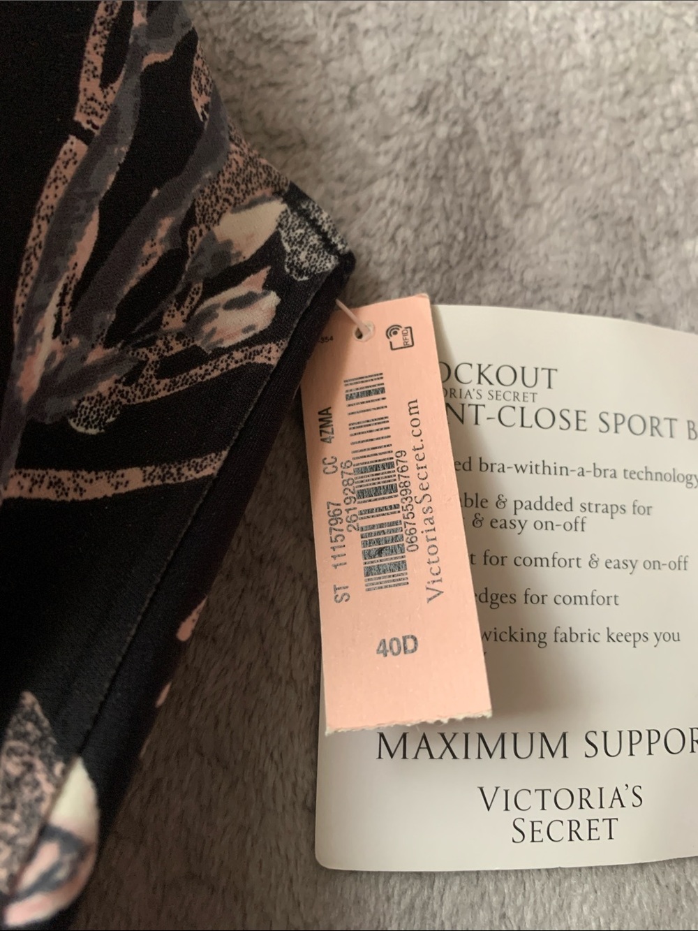 Knockout Front-Close Sport Bra NWT - Picture 6 of 6